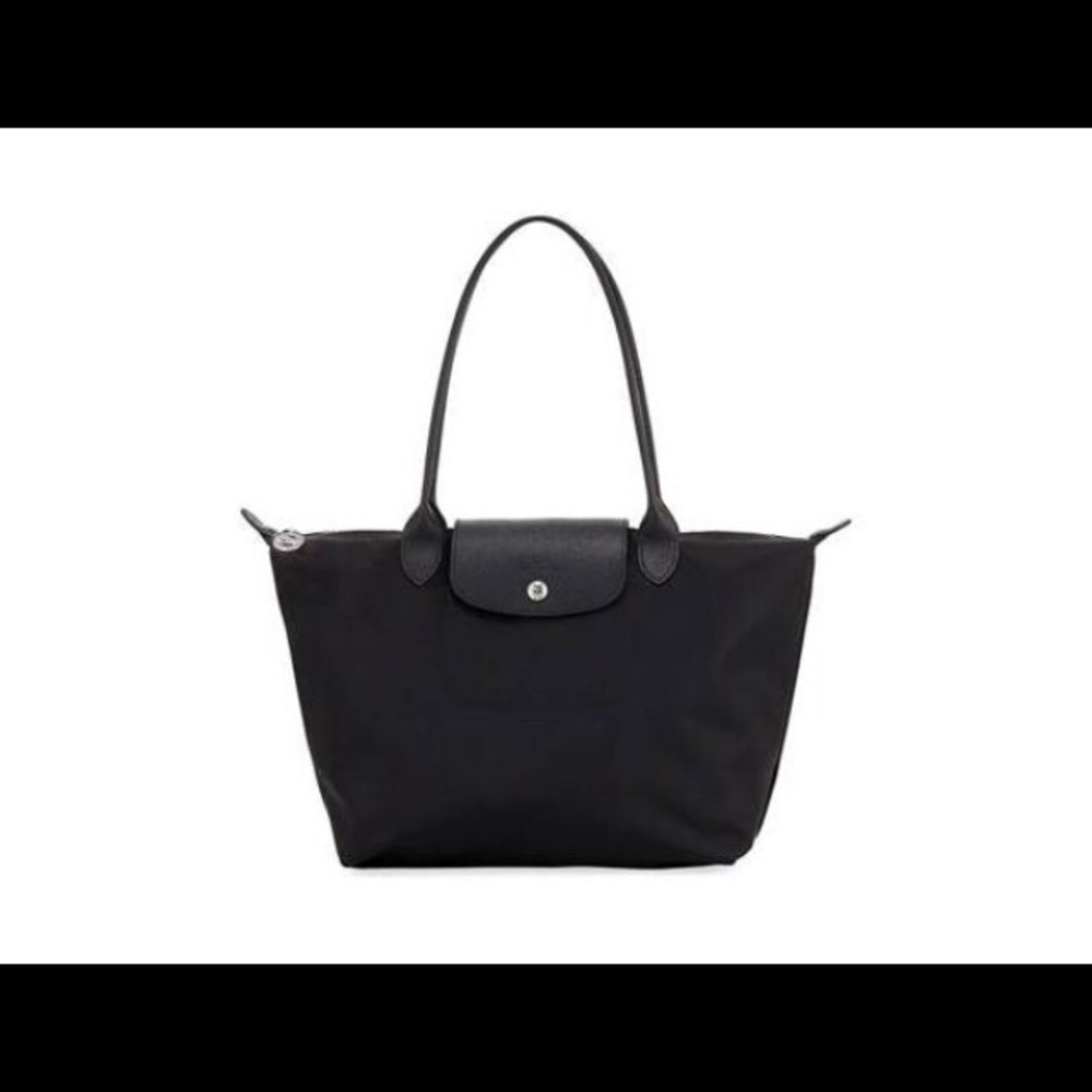 Longchamp Le Pliage Medium Black Tote